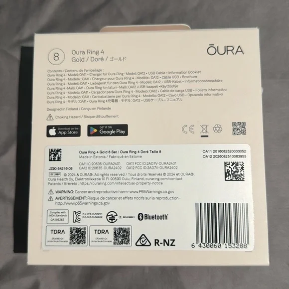 Oura Ring 4 Gold Size 8 - Picture 3 of 4